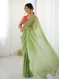 Natasha , Drape elegance in seconds with Sparkle silk ready to wear saree with stitched Blouse-SSS001SSB