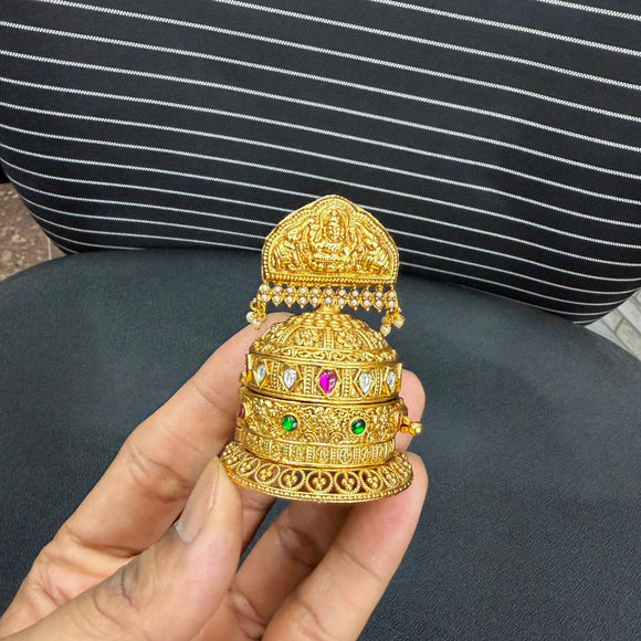 Suryakala , elegant Matte Finish Kumkum Dabbi / Sindoor Cheppu for gifting-SONA001KMC