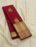 Kanaka , Baarathi Design Pure Kanchipuram Silk Hand Woven 1G Pure Zari continuous butta rich pallu with blouse -SACHI001BD