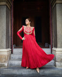 Ramba , Bollywood Replica Red Anarkali Gown for women -SOC001AG