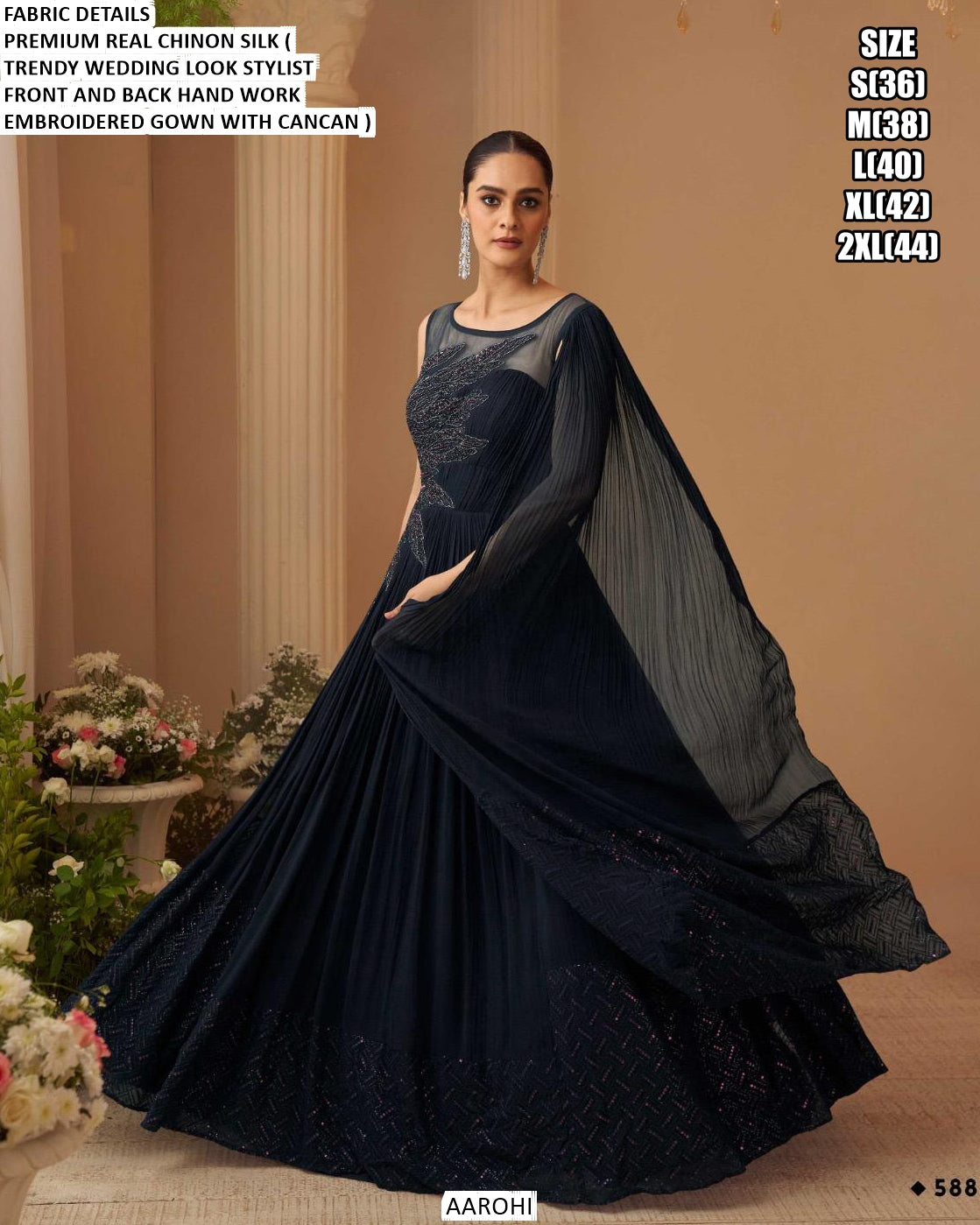 AROHI – 3 Piece Premium Collection Party wear Dress for women -ANUB001 –  www.soosi.co.in