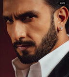 Bollywood Superstar inspired Gold Plated Diamond Earrings with Screw Back for Men-JAYDU001DE