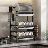 Stylish and Convenient 3 Layered Multi Functional Kitchen Utensils Rack -ANUB001MFR