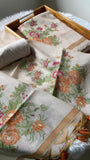 Orange Rose , Beautiful Woven Muga Suit Set with Jamdani Pattern - DEEP001MSA