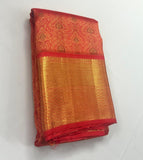 Ragamohini , Red Designer Kanjeevaram Silk Saree for Women -SACHI001RS