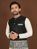 Unique Black Color Classic Koti Kurta Pair for Men -SOC001KKD