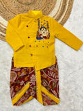 Ganesh festival special launch Soft cotton Top with Kalamkari Bottom for boys-TREND001GD