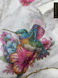 Humming Bird , Design Soft Tabby Silk Saree for women -DF001STS