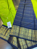 Urvashi , Green Kanjivaram Silk Saree with Beautiful Peacock Weavings -SACHI001PW