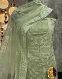 Light Green Shade Georgette Salwar Suit Material for women -MADHU001LG