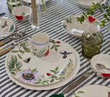 Passion Flora and Humming Birds in Love , LUXURIOUS AND EXCLUSIVE PORCELAIN DINNER SET -AKSH001PPHB