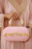 Pink Gaj Ghungroo collection Designer Clutch for Women -AKSH001PC