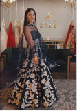Celebrate the charm of Indian culture with this beautiful lehenga set for women -SSS001BL