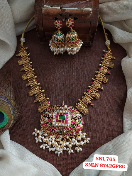 Hashmika , elegant South Indian Temple Jewelry Special Kemp