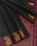 Mallikarani ,Pure Kanchipuram silk handwoven with 2 g pure jari traditional Saree for women -SACHI001PJ
