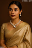 Amritha , beautiful Double Layered Pearl Necklace Set for women -SIP001PN