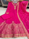 Premvati , Elegant Chanderi Anarkali Kurti Pant Duppatta set -ANUB001PK