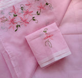 Pink Blossoms , Kota shadow work saree and blouse -DIYA001PS