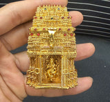 Golden Temple Ganesha , Beautiful Gold Finish Temple for Ganesha Sindur Dabbi -SONA001TG