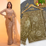 New Trending Bollywood Block Buster Sequins Saree for women -SATYA001GS