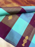 Varalakshmi , Old Traditional Kanchipuram border less saree with Multi Colors weaving-SACHI001OT