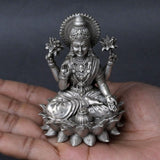 Mahalakshmi , Silver Model Lakshmiji Statue for Puja-AKSH001LJ