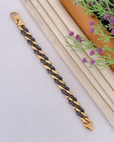 Nadeem , Gold and Black Ceramic Bracelet for Men -MEHAR001CG