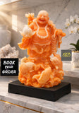 Fengshui Fish laughing Buddha for Good Luck-AKSH001LB