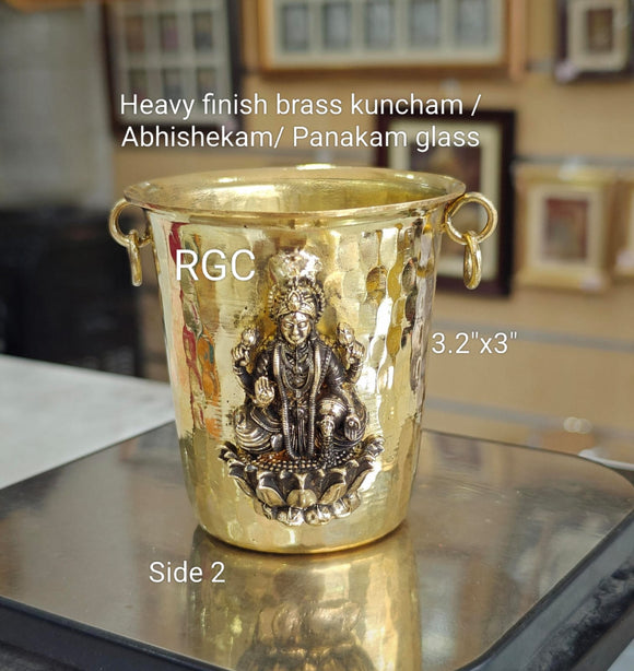 Set Pooja In Rame: Panch Patra E Cucchiaio Achamani – Accessorio Religioso Per Preghiere Quotidiane - 3