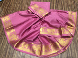 Gajamohini , Pink Shade Pure Mysore Silk Saree with Elephant Designs-SACHI001EDP