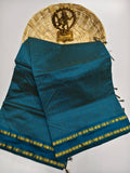 Mangalyam , Rama Green shade Arani Cotton checkered  Cotton saree for women -DIYA001ACJ