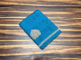 Blue shade Soft Tussar Silk Saree with Blouse for women -SACHI001BT
