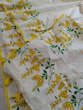 Vishu Special , Kanikonna Design Floral Printed Cotton Saree for women -DIA001CS