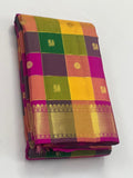 Rohini , Beautiful Checkered Kanjeevaram Silk Saree for women -SACHI001KSS
