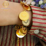 Shefali Gold Coin inspired Bracelet By IDH Jewellery-SHEFA001GC