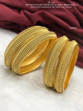 Vasanta Kumari , Matte Gold Finish Bangle Set for Women -SHAKI001BS