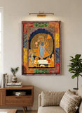 Experience the divine aura of Nathdwara with this exquisite, handcrafted Shrinathji Embossed Painting-TILA001SP