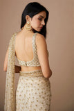 Glada , Graceful Butterfly Net Saree with Sequins Embellishments -SSS001GSS