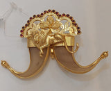 925 Silver Puligoru Pendant / Tiger Claws Pendant With Gold Covering for Men -IND001PP