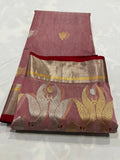 Meena Kumari , Pure Chanderi Handloom Katan Silk saree for women -NAGMA001KS