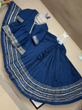 Blue Shade Peplum Kediya style Lehenga With Blouse for women -SOC001LBL