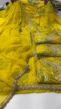Yellow Bird , Pure Muslin Salwar suit material for women -AFREEN001YS