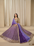 Violet Shade Premium Chinon Silk With Heavy Work Lehenga for Women (Unstitched)-SOC001PLV