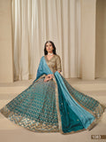 Blue Shade Premium Chinon Silk With Heavy Work Lehenga for Women (Unstitched)-SOC001PLB