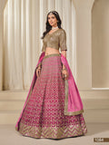 Pink Shade Premium Chinon Silk With Heavy Work Lehenga for Women (Unstitched)-SOC001PL
