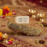 Set of 2 , Beautiful Brass Peacocks for Home /Pooja Decor-ARTO001GP