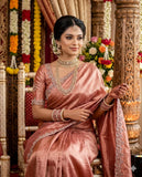 Padma , Grand Space Silk Party wear saree in original gold bead work -SSS001GBW