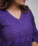 Violet  Festival season Special   beautiful Cotton Angrakha Kurti pants-FASH001KSE