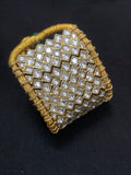 Surmi , Traditional Kashmiri Pachi Kundan Bracelet for Women -SIP001TPKB