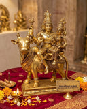 Lord Shiva  Goddess Parvati Sitting on the Nandi -HRH001SP